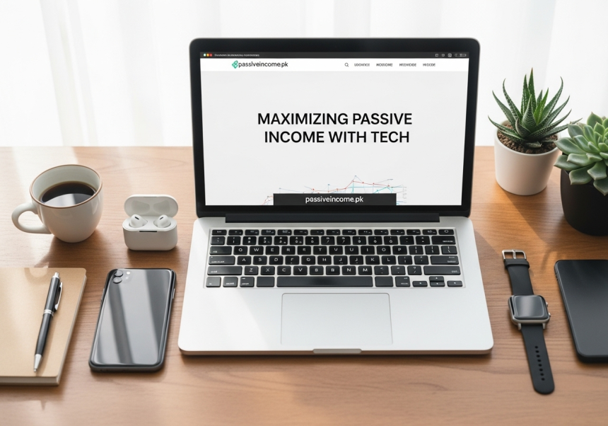 Latest tech and gadgets trends 2025 – foldable smartphone, AI wearable, AR glasses – global technology blog cover for passiveincome.pk