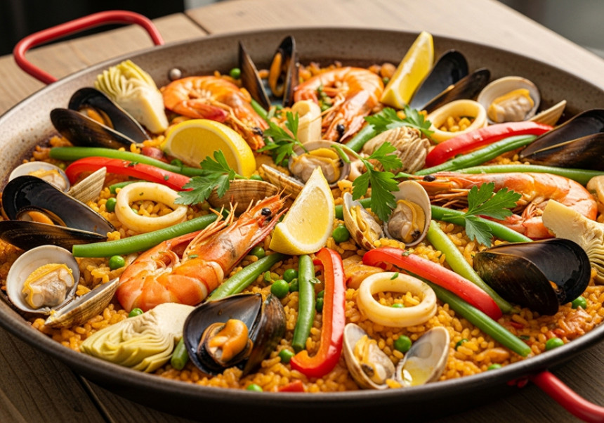 Easy one-pot paella global recipe 2025
