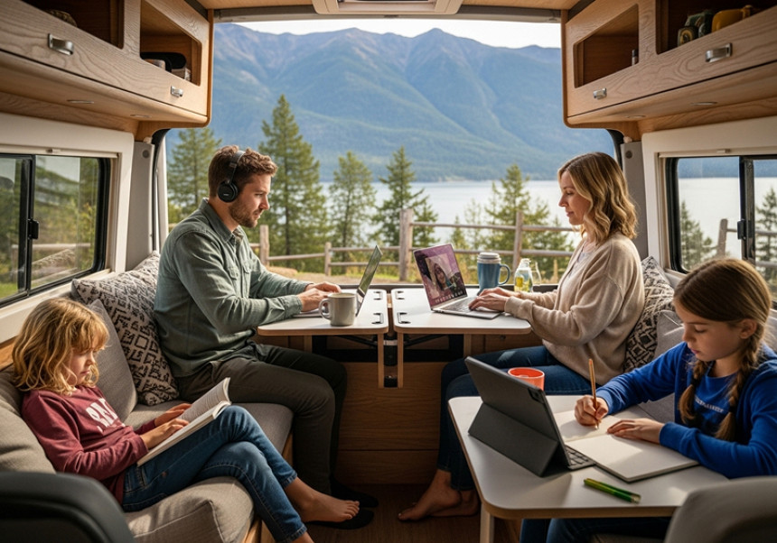 “Work and travel lifestyle balance in 2025”