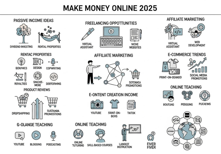 Make Money Online in 2025: Global Opportunities to Build Financial Freedom