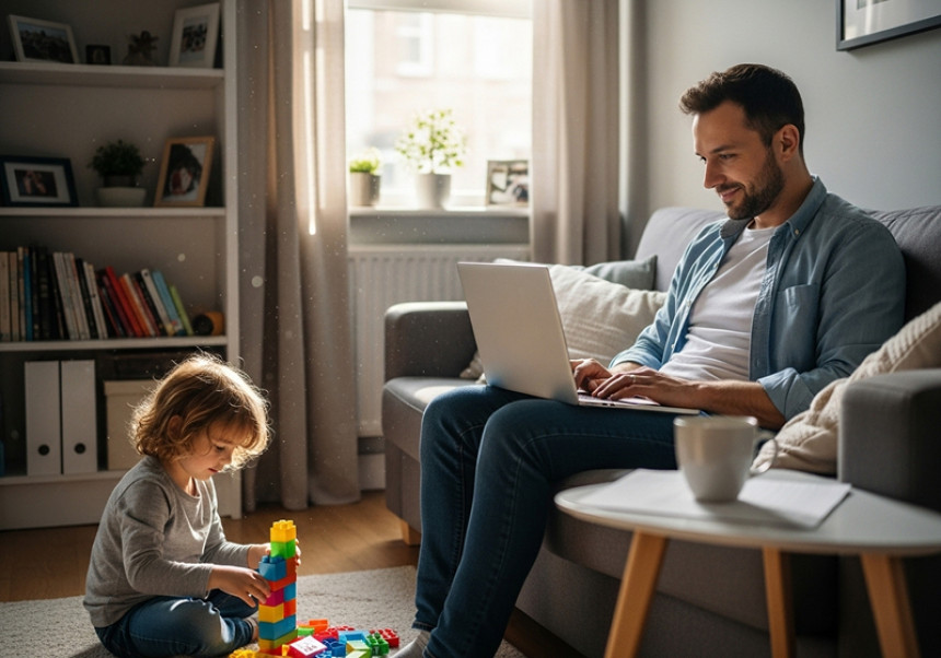 "Work life balance parenting 2025 remote work with kids global families"