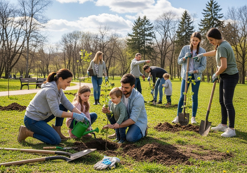 "Eco friendly parenting 2025 families teaching kids sustainability globally"